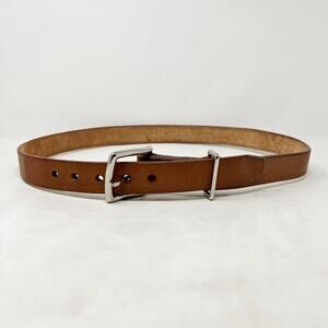 [Vintage] Jon Coloma Brown Tan Genuine Leather Belt Size Large L